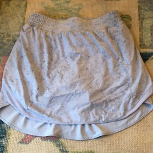 Lululemon skort sz 10 grey pale blue